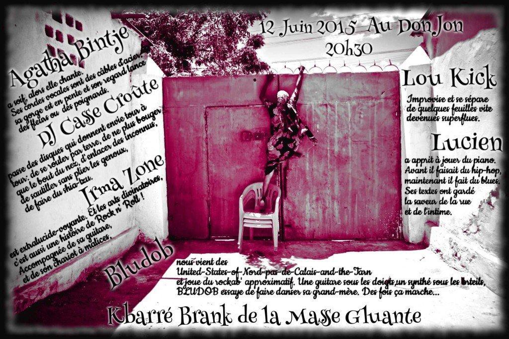 affiche kbarré brank la masse gluante 12/06/2015 Lille 